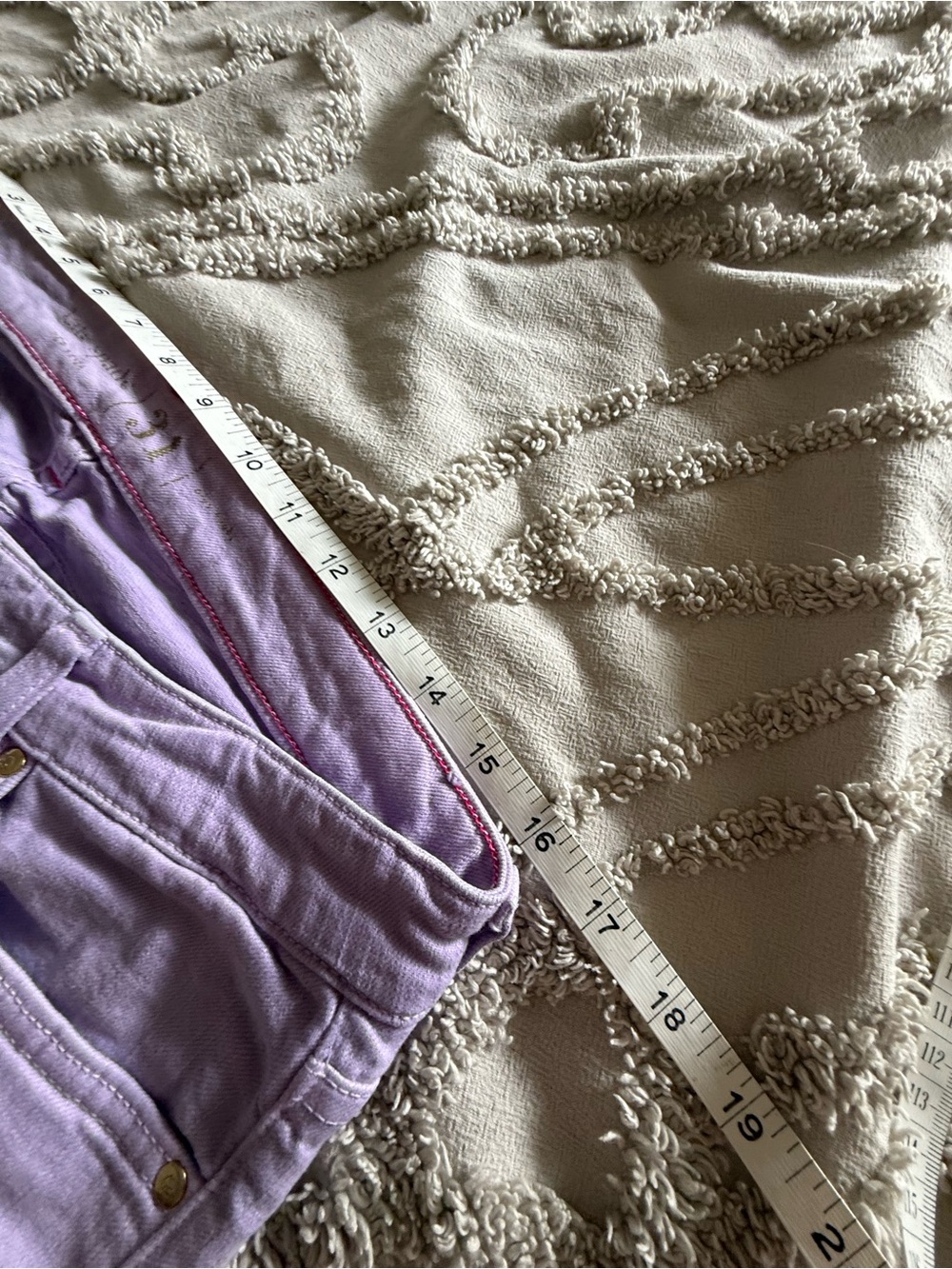 Kate Spade lavender straight slim denim mid rise jeans - Picture 9 of 11